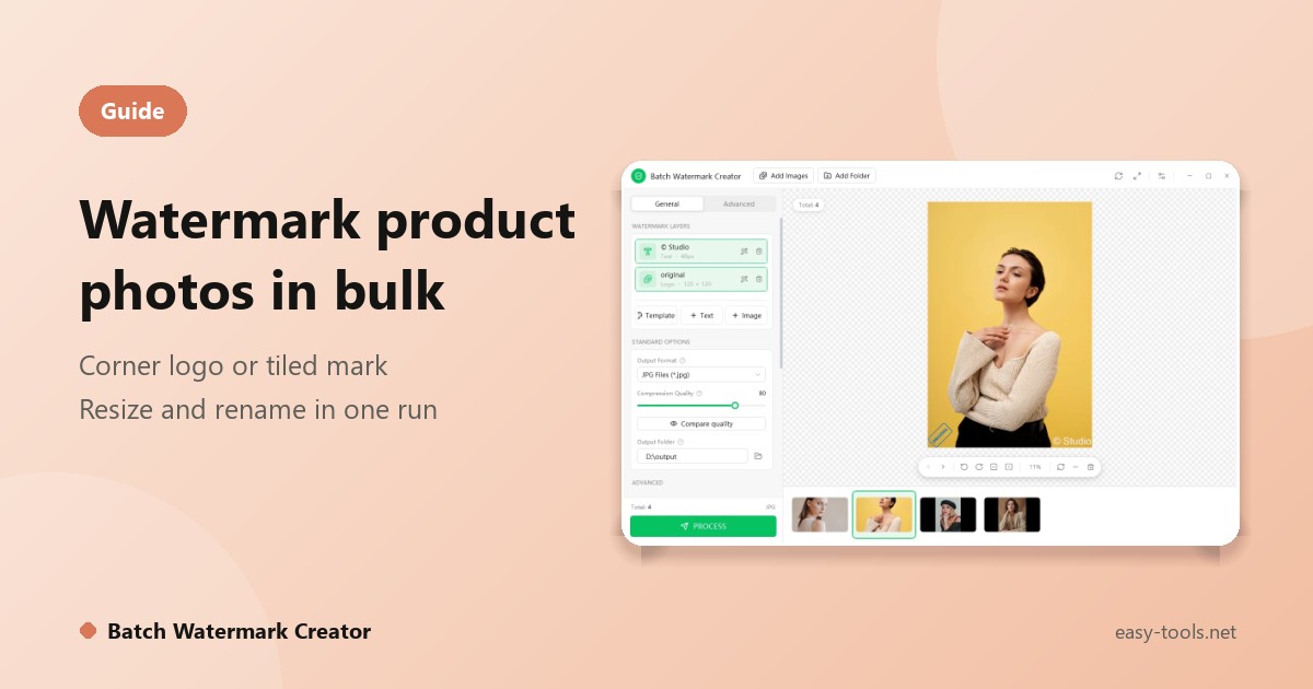 Watermark Product Photos in Bulk: Hundreds of Images in One Afternoon