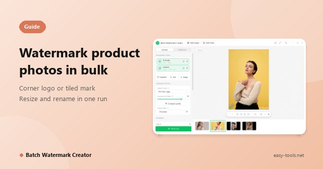 Watermark Product Photos in Bulk: Hundreds of Images in One Afternoon