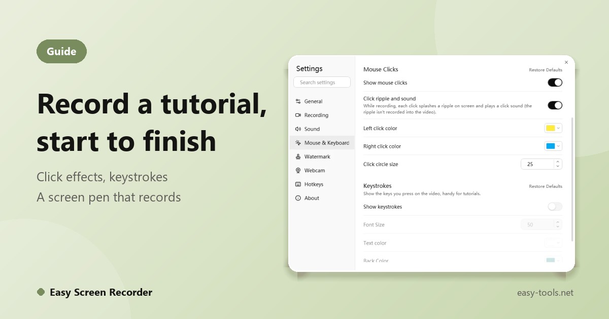 Recording a Tutorial with Easy Screen Recorder: From First Click to Finished Video
