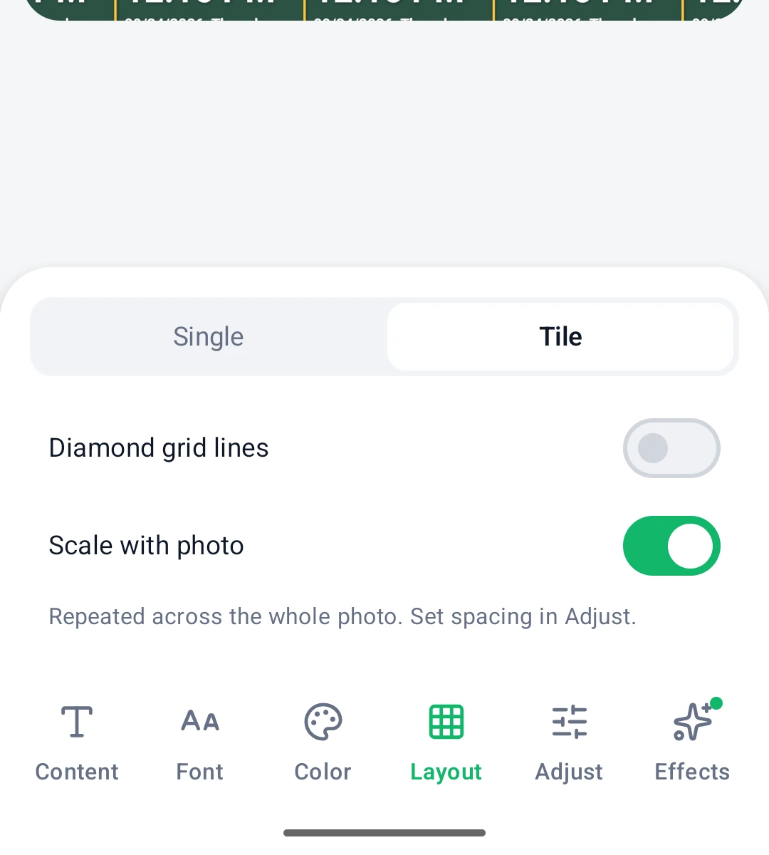 Layout: Tile