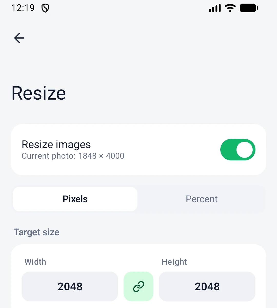 Resize