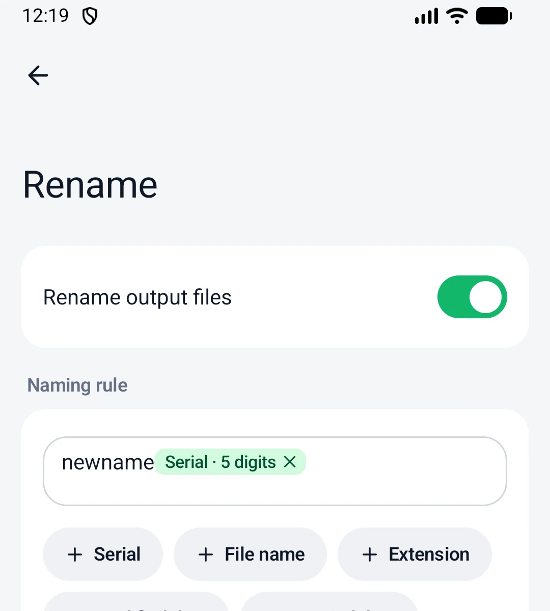 Rename