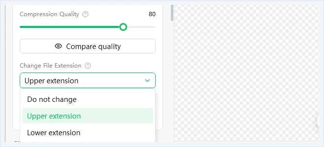 Change file extension