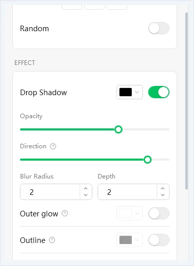 Drop shadow